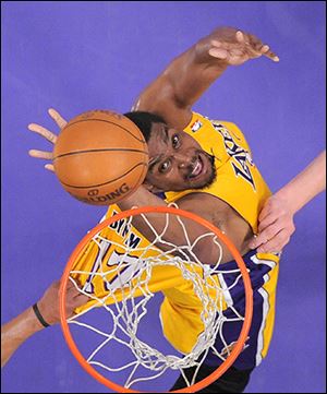 Andrew Bynum averaged 11.7 points and 7.8 rebounds in seven seasons with the Lakers.