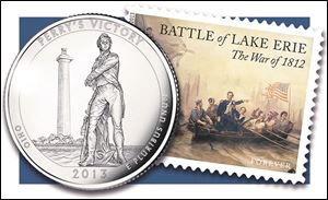 A new quarter and postage stamp honor the bicentennial of the Battle of Lake Erie.