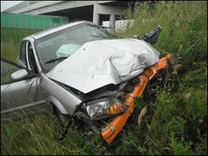 Donnie W. Hill, of Summerfield, Fla. was arrested Monday after crashing his car on I-75.  He was arrested by Perrysburg Township police, with assistance from Rossford police.