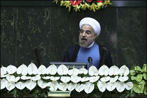 Hasan Rouhani was sworn in as Iran’s president during a ceremony in parliament on Sunday, after which he presented a new cabinet dominated by technocrats who had previously served under a moderate former president, Ali Akbar Hashemi Rafsanjani. The cabinet must still be confirmed by parliament.