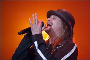 Kid Rock performs at the Huntington Center earlier this year.