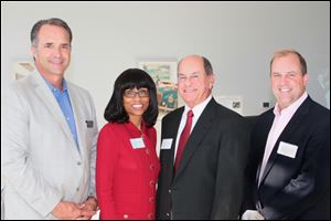 Paul Devers, Andrea Price Mercy Regional President and CEO, Chuck Gallagher, President of the Mercy Board of Trustees, Dr. Greg Kasper, Chairman of A Night to Remember and Chief of Staff of Mercy St. Vincent Medical Center