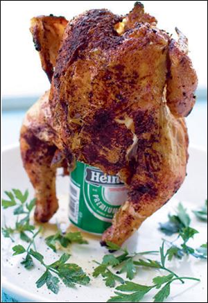 Beer-can chicken