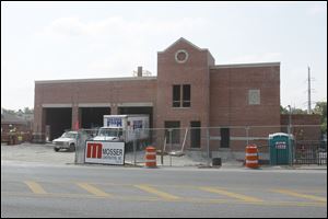 The Sylvania Township Fire Department's fire station No. 1 is on track to be completed by November first, says Mosser Construction, Inc. superintendent Dan Schroeder, despite three weeks of rain early in the summer.