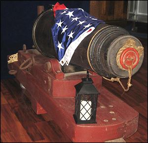 This replica carronade cannon is on display at the Harbor View Historical Society exhibit ‘The Cannons that Changed America’ in Oregon. 