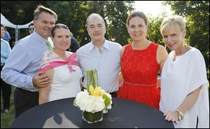 From left, Peter and Colleen Demczuk, Allan and Susan Block, and Barbara Steele during the Chefs for children fund-raiser.