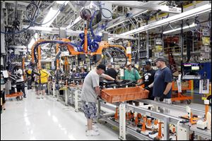 Production of the 2014 Cherokee began June 24, but no vehicles have been shipped to dealerships yet. Chrysler brought on the second shift Aug. 19. Each shift is able to build about 400 vehicles per day.