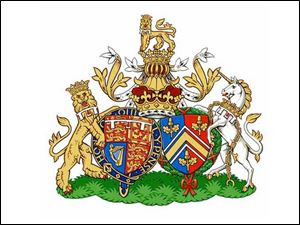 The Duke and Duchess of Cambridge's joint coat of arms.