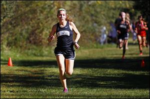 Perrysburg’s Taylor Monheim topped the Northern Lakes League girls cross country field at 18:45.75.