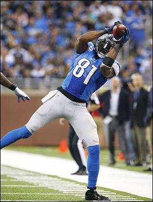 The Lions’ Calvin Johnson.