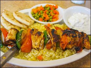 American Table Family Restaurant: chicken kabob.