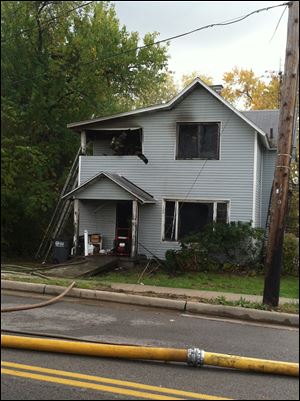 The fire at 458 Fassett Street near Dawson Street was reported to authorities at 1:17 p.m.