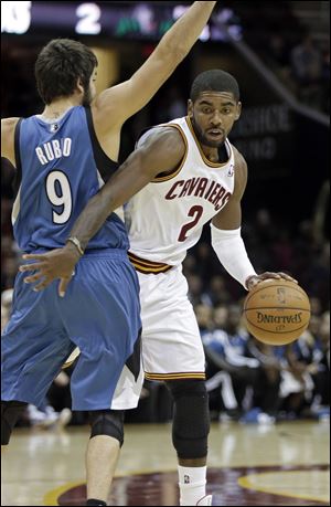 Cleveland Cavaliers' Kyrie Irving had 15 points in the game tonight at Quicken Loans Arena.