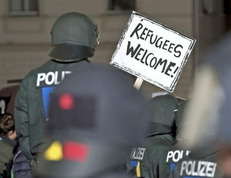 Germany-Refugee-Camp-Demonstration