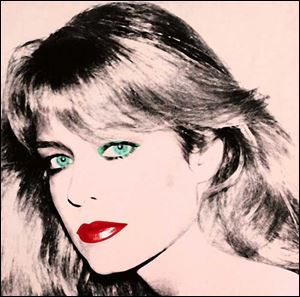 Warhol's portrait of Farrah Fawcett.