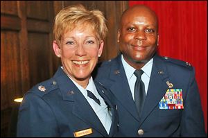 Lt. Col. Amy Whitehead and Col. Lindsey Whitehead attended this year's Armed Services Recognition & Appreciation Dinner and Dance at the Toledo Club.