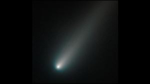 In this photo provided by NASA, its shows comet ISON from the Hubble Space Telescope.