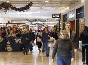 After a busy start as stores opened at 8 p.m. Thursday and at midnight, Franklin Park seemed to see less business Friday, with crowds late in the morning seeming less congested than in past years.