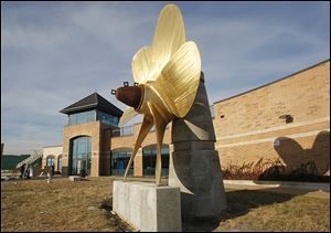 The National Museum of the Great Lakes is under construction in east Toledo. In front of the museum is 