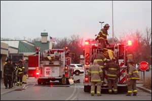 The Andersons on the corner of Talmage and Monroe Roads in West Toledo was closed today, after a fire broke out on the roof of the building in the late afternoon. Firefighters were able to staunch the blaze.