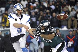 Lions QB Matthew Stafford has thrown seven interceptions and lost two fumbles in a three-game losing skid.