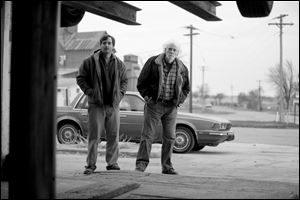 Will Forte as David Grant, left, and Bruce Dern as Woody Grant in a scene from the film 