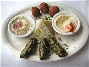 The Bloudanian entree at Bloudan Mediterranean Restaurant in Sylvania Township.