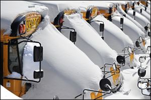 The snow and frigid cold have forced most local schools in both Ohio and Michigan to remain closed for all or most of this week. 