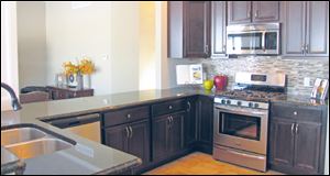 Chefs will love cooking in this open, stylish kitchen.