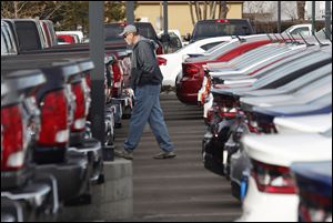 Chrysler, buoyed by a full lineup that now includes the Toledo-built Cherokee, says U.S. sales rose 8 percent in a frigid January that chilled sales at most dealerships.