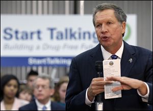 Ohio Gov. John Kasich has taken on a more conciliatory, politically moderate approach that observers say could be intended to position him for re-election in his perennially purple state or for a repeat run for president. 