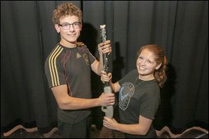 Ingolf-Christopher Facius and Tori Treadaway are starring as famous marksmen Frank Butler and Annie Oakley in Bowsher High School’s musical production that begins March 28. 