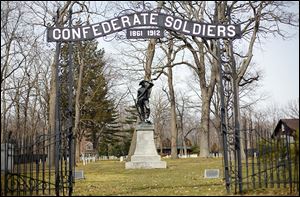 About 250 white stones mark the final resting place on Johnson Island for Confederates who never returned to the South.