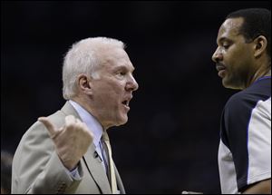 San Antonio Spurs coach Gregg Popovich has won NBA Coach of the Year twice in the last three seasons and joins Don Nelson and Pat Riley as the only coaches to win the award three times. 