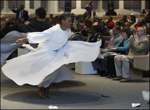 Nachael Church dances with the Praise Dancers.