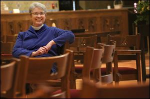 The Rev. Elizabeth Hoster, rector at Trinity Episcopal Church in Toledo.