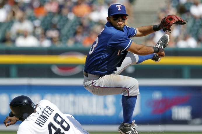 APTOPIX-Rangers-Tigers-Baseball