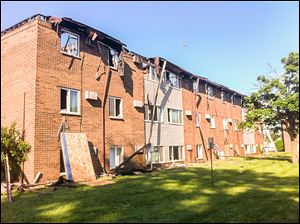 A fire destroyed the Hidden Trail Apartments in Monroe on Saturday morning, forcing 49 families to evacuate. The Red Cross provided them assistance.