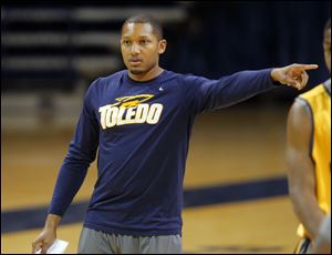 Jordan Mincy coached Toledo's point guards last season, his first on coach Tod Kowalczyk's staff.