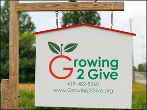 Growing 2 Give is located on Bates Road in Perrysburg Township.