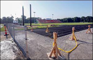 Construction of the Mel Nusbaum Football Stadium at Southview High School is on pace to be complete in time for the Cougars' first home game against St. Francis de Sales.