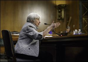 Federal Reserve Chairman Janet Yellen tells Senate Banking Committee continued support is needed to move economy along.