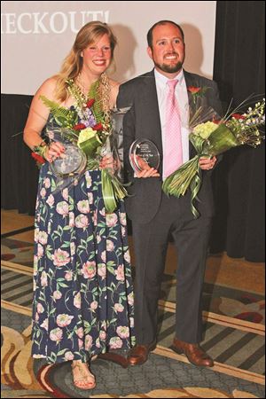 Man and Woman of the Year honorees for the Leukemia and Lymphoma Society’s Grand Finale Dinner were Betsy Nooney and John Smythe.