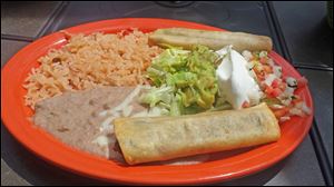 Taquitos Mexicanos from the lunch menu.