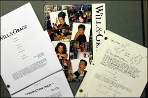 Production scripts and press materials from NBC’s 'Will & Grace' program, 2000-2006. 