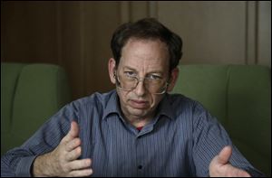 Jeffrey Fowle, an American detained in North Korea, speaks to the Associated Press, today in Pyongyang, North Korea.