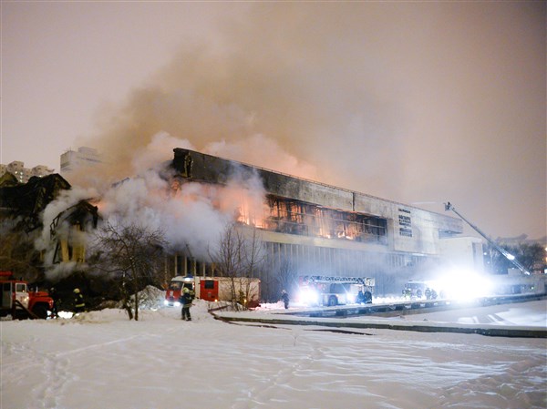 Fire devastates major Russian public library, threatens rare documents ...