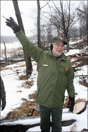 Bob Daum, Indiana Dunes National Lakeshore resource management chief, says the park will fight to restore its Karner blue population.