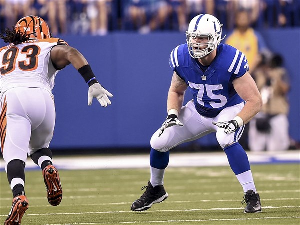 Indianapolis Colts offensive guard Jack Mewhort during the NFL