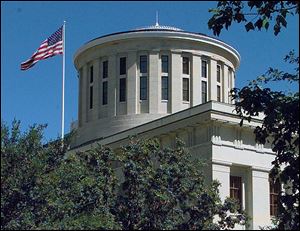 The Ohio capitol building in Columbus.